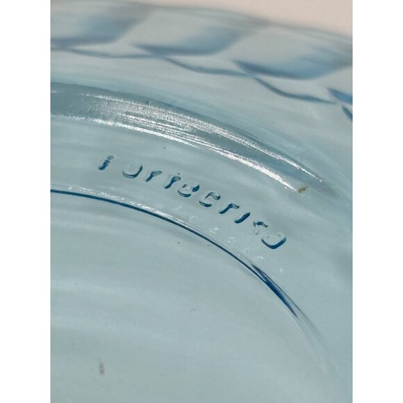 Vintage Forte Crisa Mexico Ice Blue Cup and Saucer 1960's - Picture 9 of 16